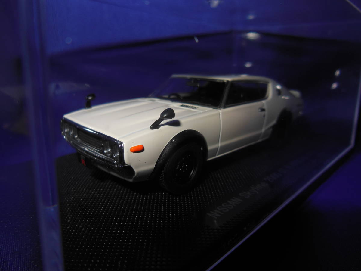 1/43　日産　ケンメリ　KPGC110　スカイライン　2000　GT-R　1973年　ハイクオリティver.　WHITE　EBBRO_画像2