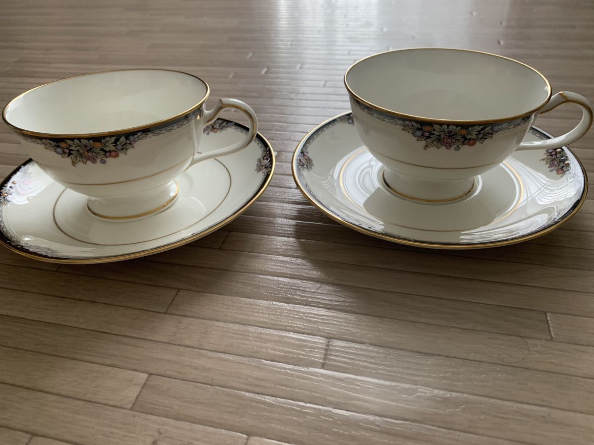 Noritake カップ&ソーサー 2脚セットノリタケ ボーンチャイナ BONE