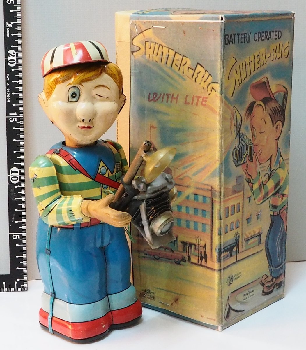 .. toy [SHUTTER-BUG shutter bag camera small . boy operation defect ] that time thing tin plate made doll TIN TOY#TNno blur [ box is copy ]0557