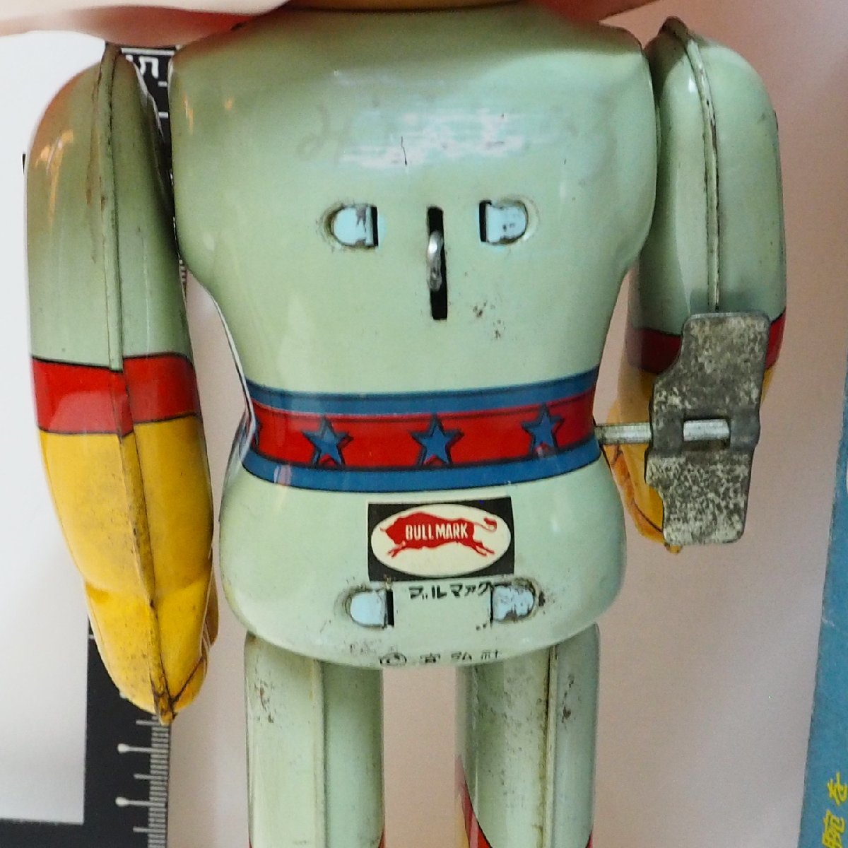 bruma.k[ regular .. love make person Gekko Kamen ] that time thing tin plate made zen my walk doll robot ROBOT TIN TOY#BULLMARK[ box is copy ]0548