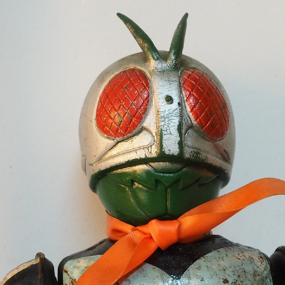 enzeru[ Kamen Rider 2 номер работа дефект ] подлинная вещь жестяная пластина zen мой ходьба робот TIN TOY ROBOT спецэффекты герой камень no лес глава Taro #ANGEL[ б/у ]0582