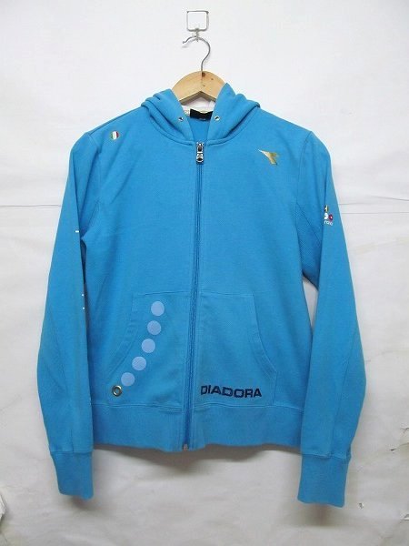 DIADORA Diadora женский полный Zip тренировочный Parker L синий b17454