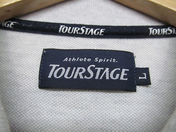 TOURSTAGE ツアーステージ ゴルフウエア 長袖 ポロシャツ L b17401_画像3