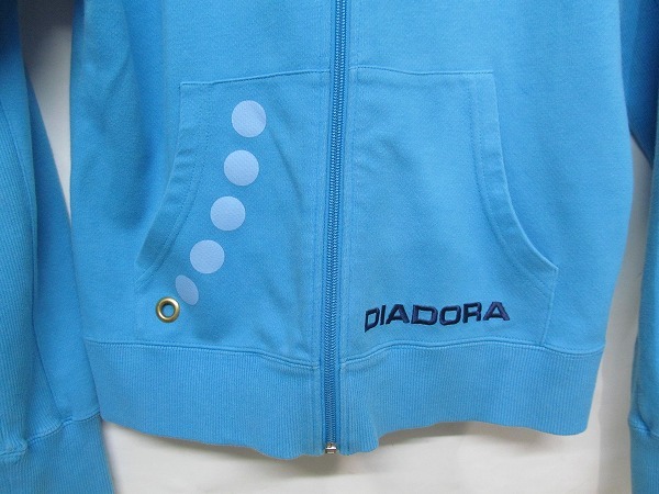 DIADORA Diadora женский полный Zip тренировочный Parker L синий b17454