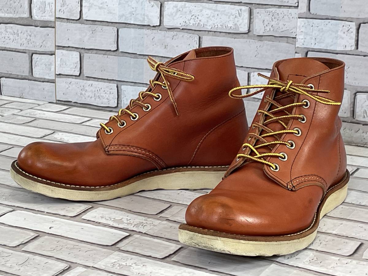 ＵＳＥＤ　レッドウィング　RED WING　8166　プレーントゥ　ブーツ　サイズ８D　26.0cm　USA製　10/11_画像1