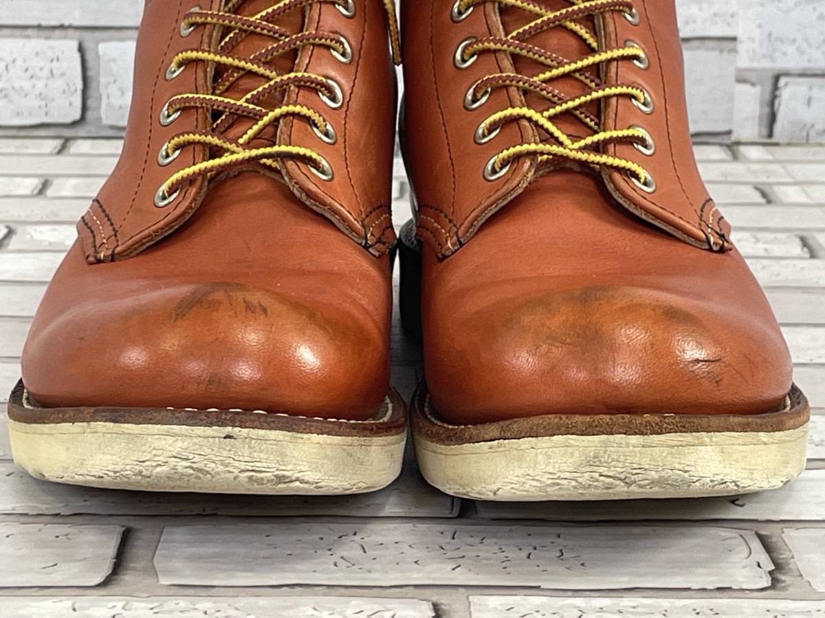 ＵＳＥＤ　レッドウィング　RED WING　8166　プレーントゥ　ブーツ　サイズ８D　26.0cm　USA製　10/11_汚れ、スレ、キズ等あり