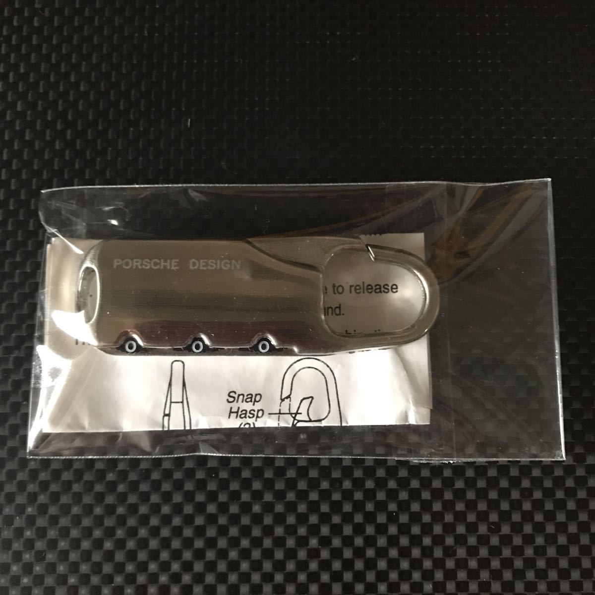  new goods / unused [PORSCH DESIGN] Porsche Design original dial lock key key silver 