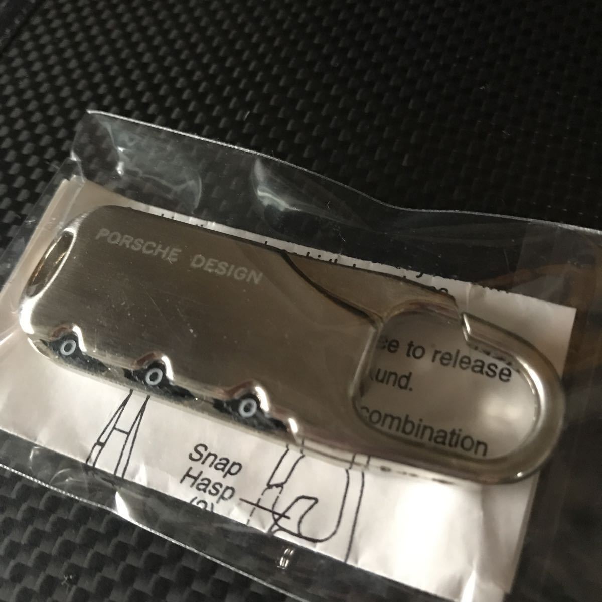  new goods / unused [PORSCH DESIGN] Porsche Design original dial lock key key silver 