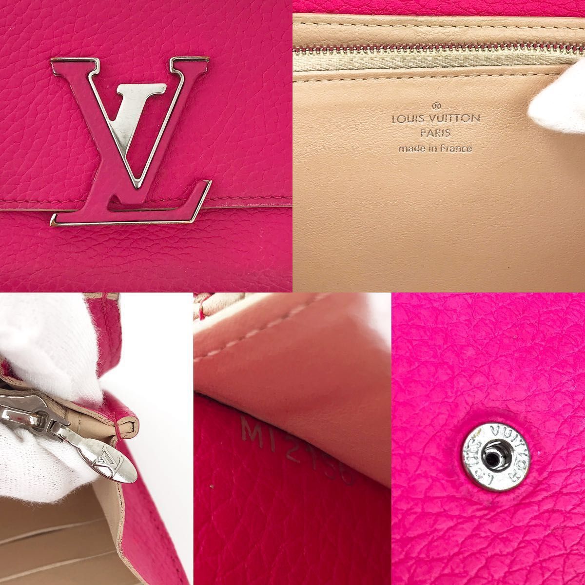 ☆美品☆ルイヴィトン 限定カラー ポルトフォイユカプシーヌ ホットピンク 長財布 LOUIS VUITTON