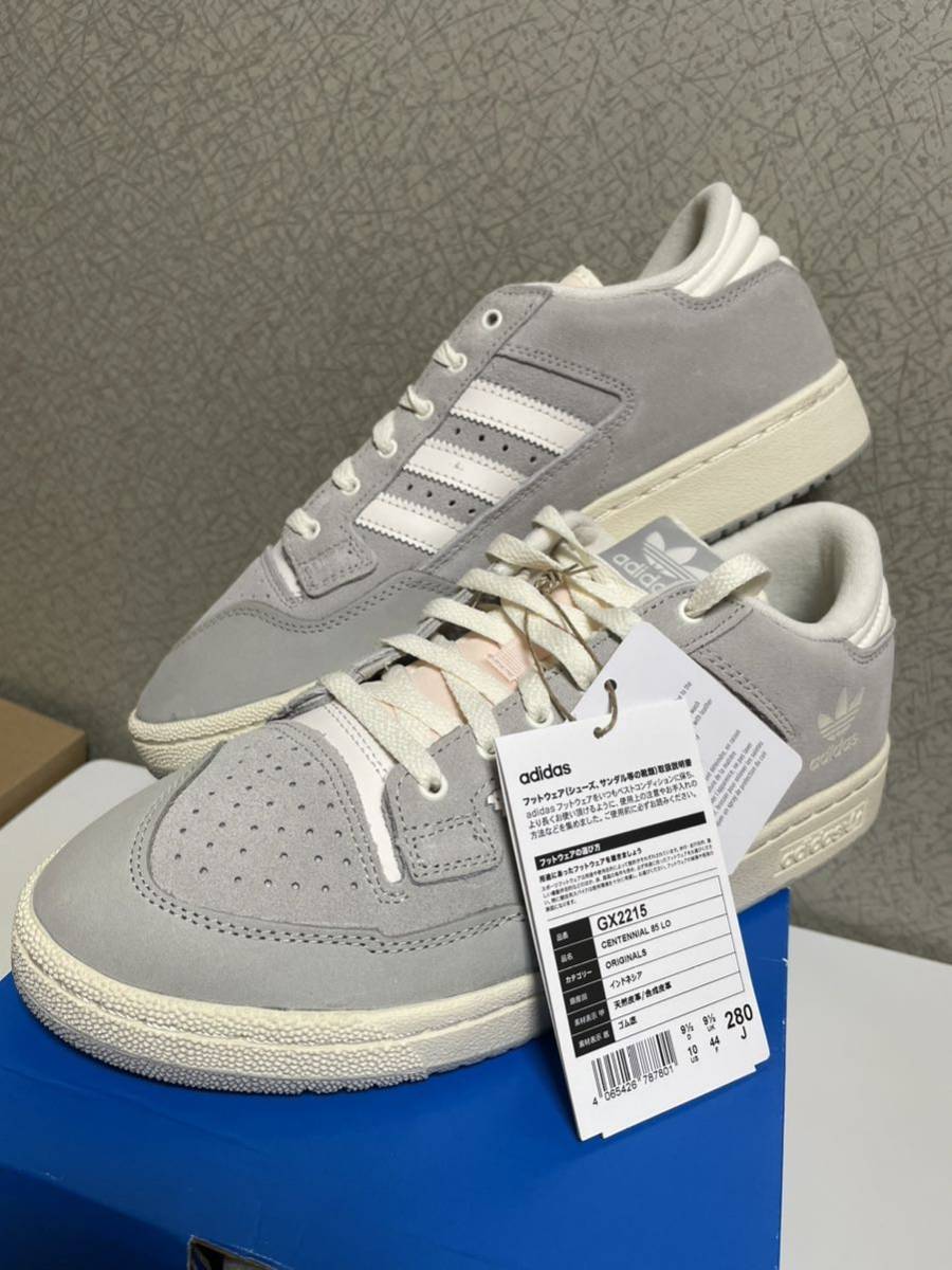 【未使用】adidas CENTENNIAL 85 LO アディダス センテニアル 85 ロー 28cm 灰スエード白_画像1