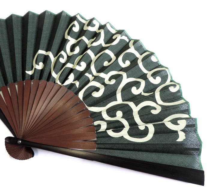  cloth fan Tang . green gentleman for cloth unused new goods 