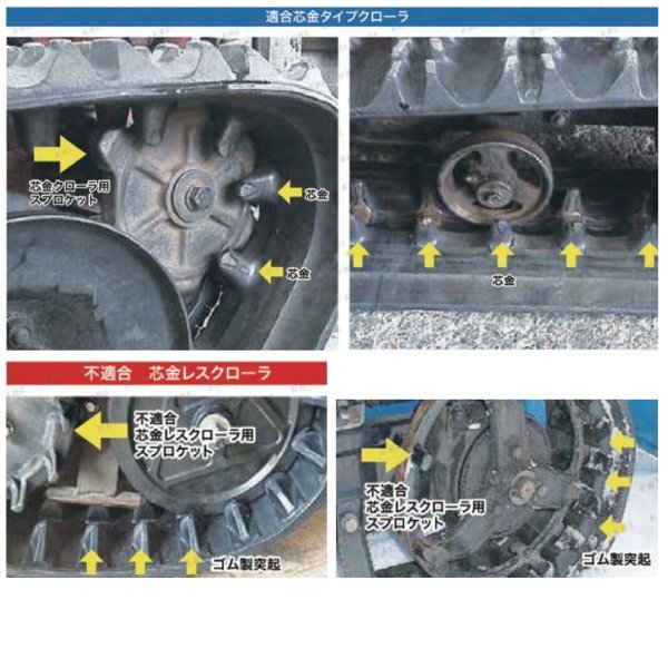 2本セット ヤンマー YSR1300DX 2534SNB 250-72-34 要在庫確認 送料無料 KBL 除雪機 ゴムクローラー 250x72x34 250-34-72 250x34x72_画像3