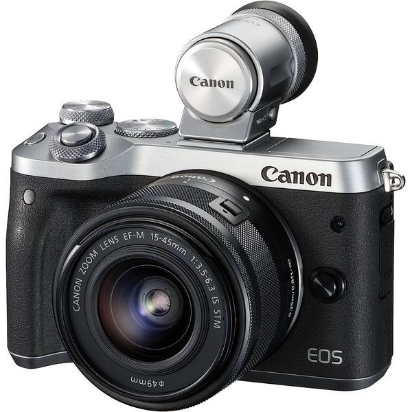 最高品質の Canon 美品 １年保証 中古 EOS シルバー レンズEVFキット