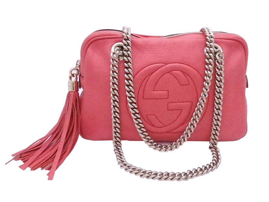 グッチ GUCCI ショルダーバッグ インターロッキング G レザー/メタル