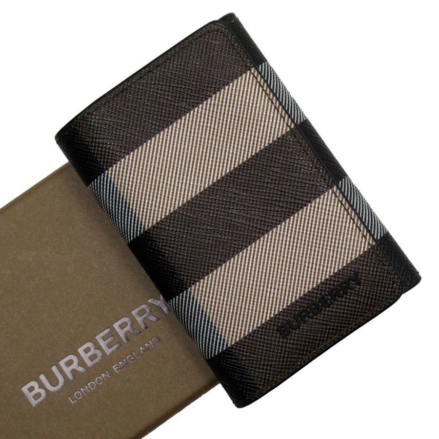 バーバリー BURBERRY キーケース レザー ブラウン系 t18815g_画像1