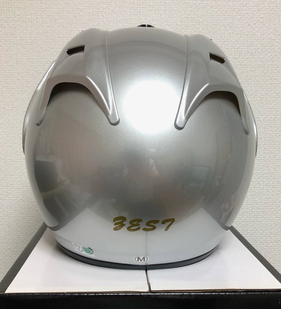 新品　ZEST　GRACE HELMET　テレオツータイプヘルメット　ZT-202　シルバー　Lサイズ　UVカットシールド付き _画像4