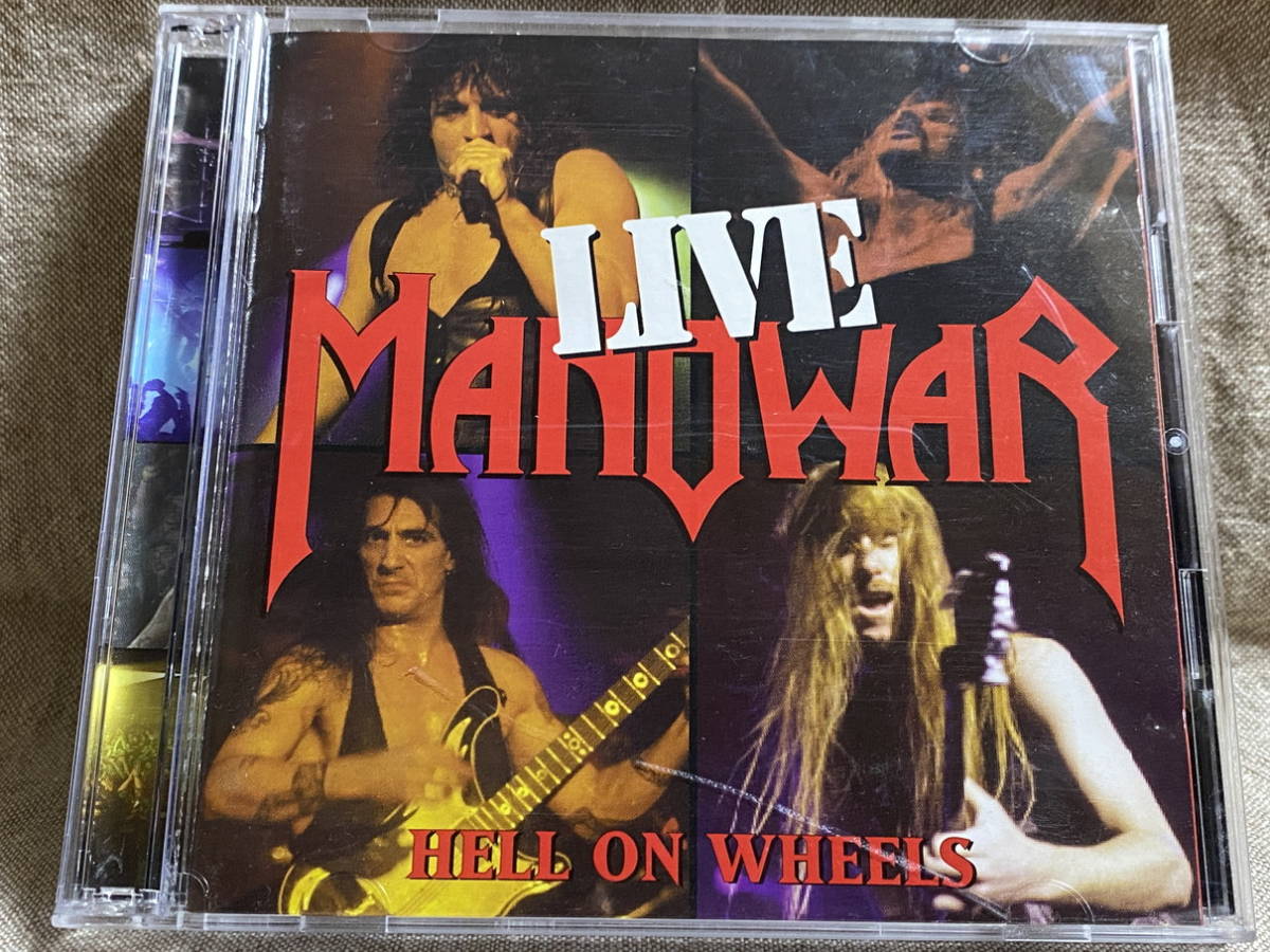 MANOWAR - HELL ON WHEELS LIVE 2CD 日本盤 廃盤_画像1