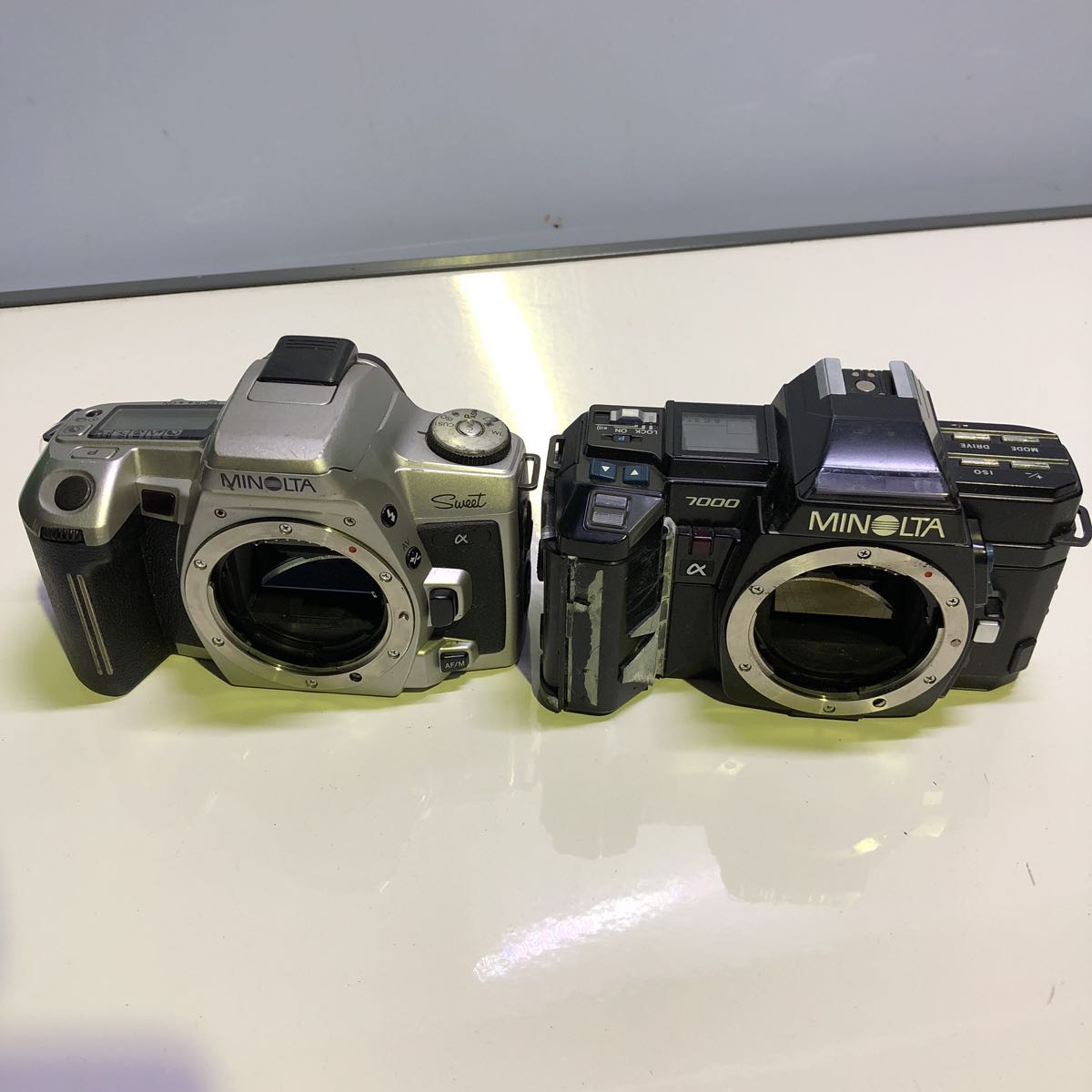 【b1032】MINOLTA 一眼レフカメラ 中古品 まとめて8台 修理ベース 部品どりに / ミノルタ ボディー フィルムカメラ_画像6