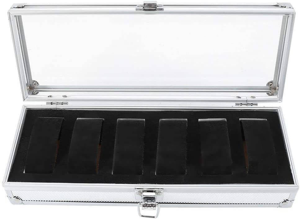  aluminium wristwatch storage case 6ps.@ storage 