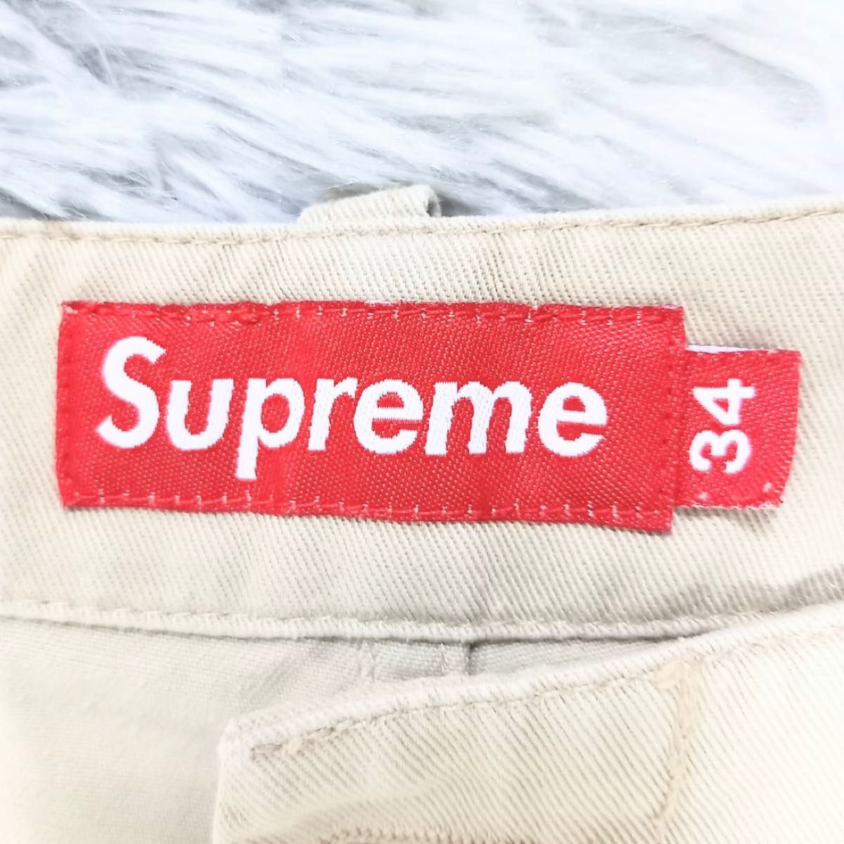 supreme ショートパンツ チノパン サイズ34 ベージュ 美品 シュプリーム