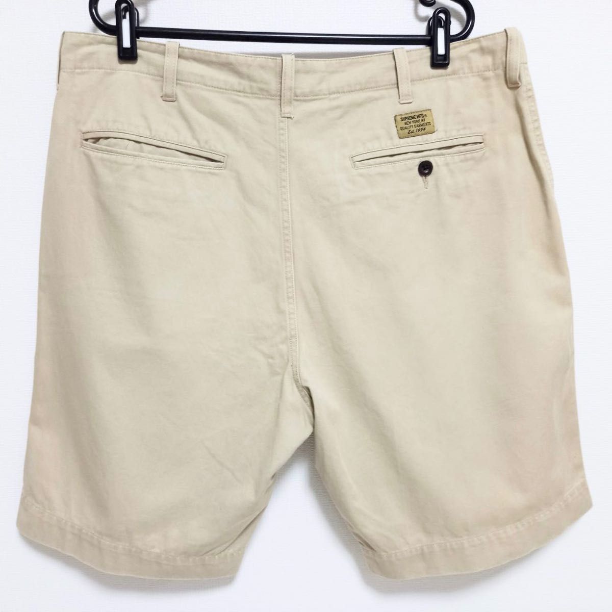 supreme ショートパンツ チノパン サイズ34 ベージュ 美品 シュプリーム