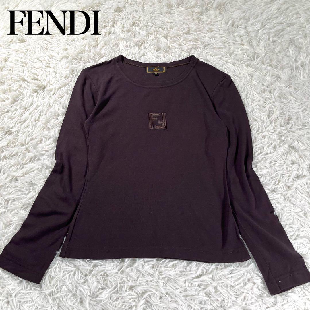 激安通販 【極美品】FENDI フェンディ ヴィンテージ ズッカ柄ロゴ長袖T