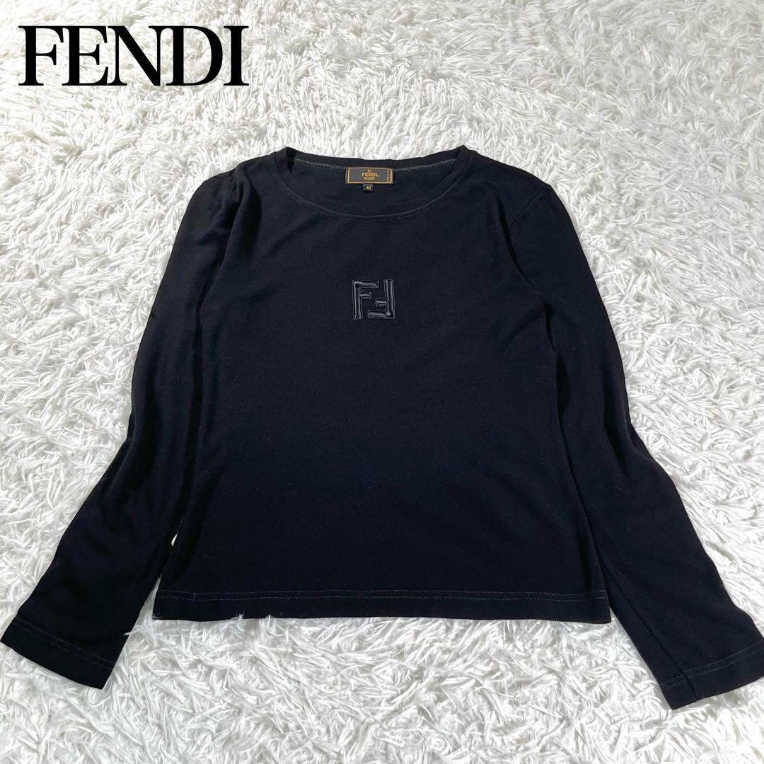 最前線の 【極美品】FENDI フェンディ ヴィンテージ ズッカ柄ロゴ長袖T