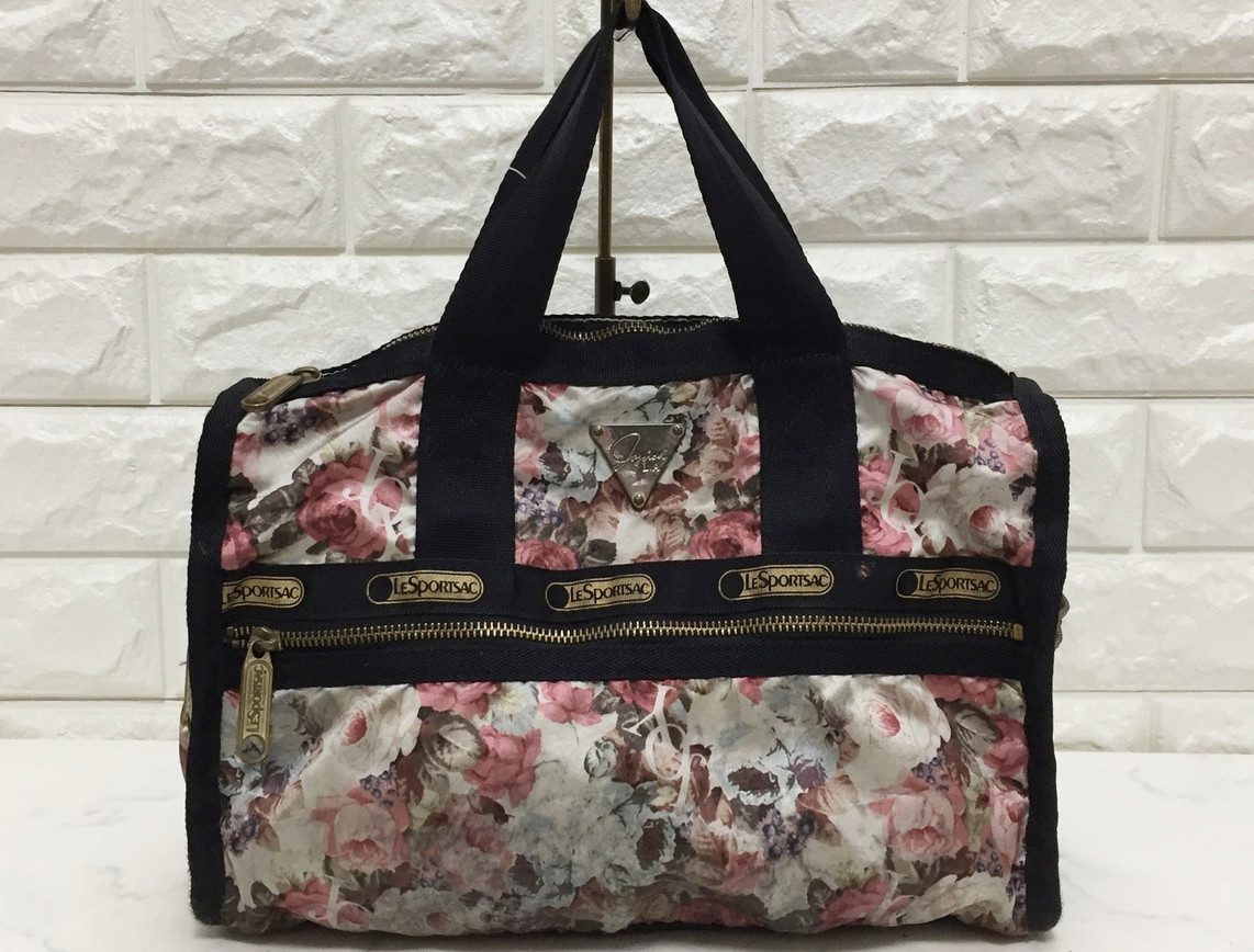 no14612 LeSportsac JOYRICH レスポートサック ジョイリッチ ナイロン 花柄 ハンド トート バッグ_画像1