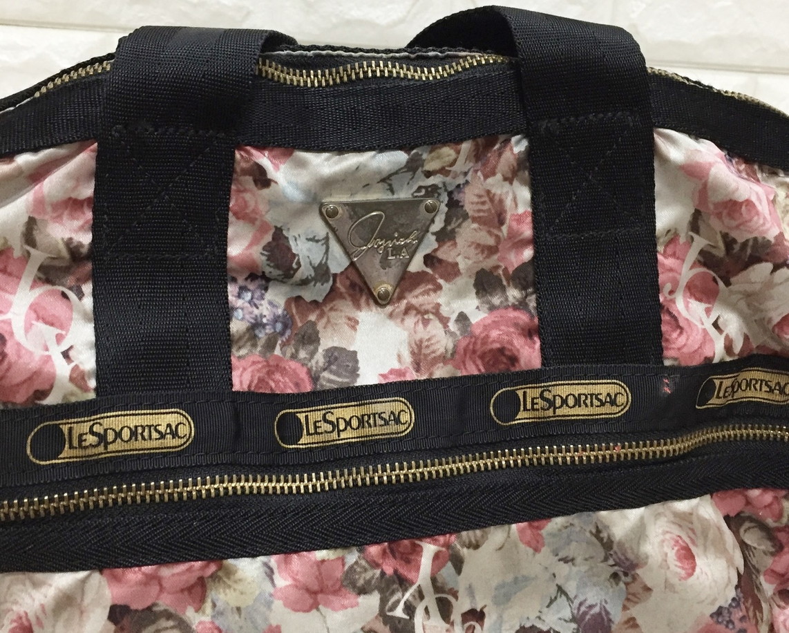 no14612 LeSportsac JOYRICH レスポートサック ジョイリッチ ナイロン 花柄 ハンド トート バッグ_画像3