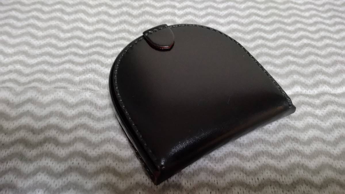 送無☆GANZO ガンゾ☆コードバン馬蹄型小銭入れ☆砂村マネークリップ