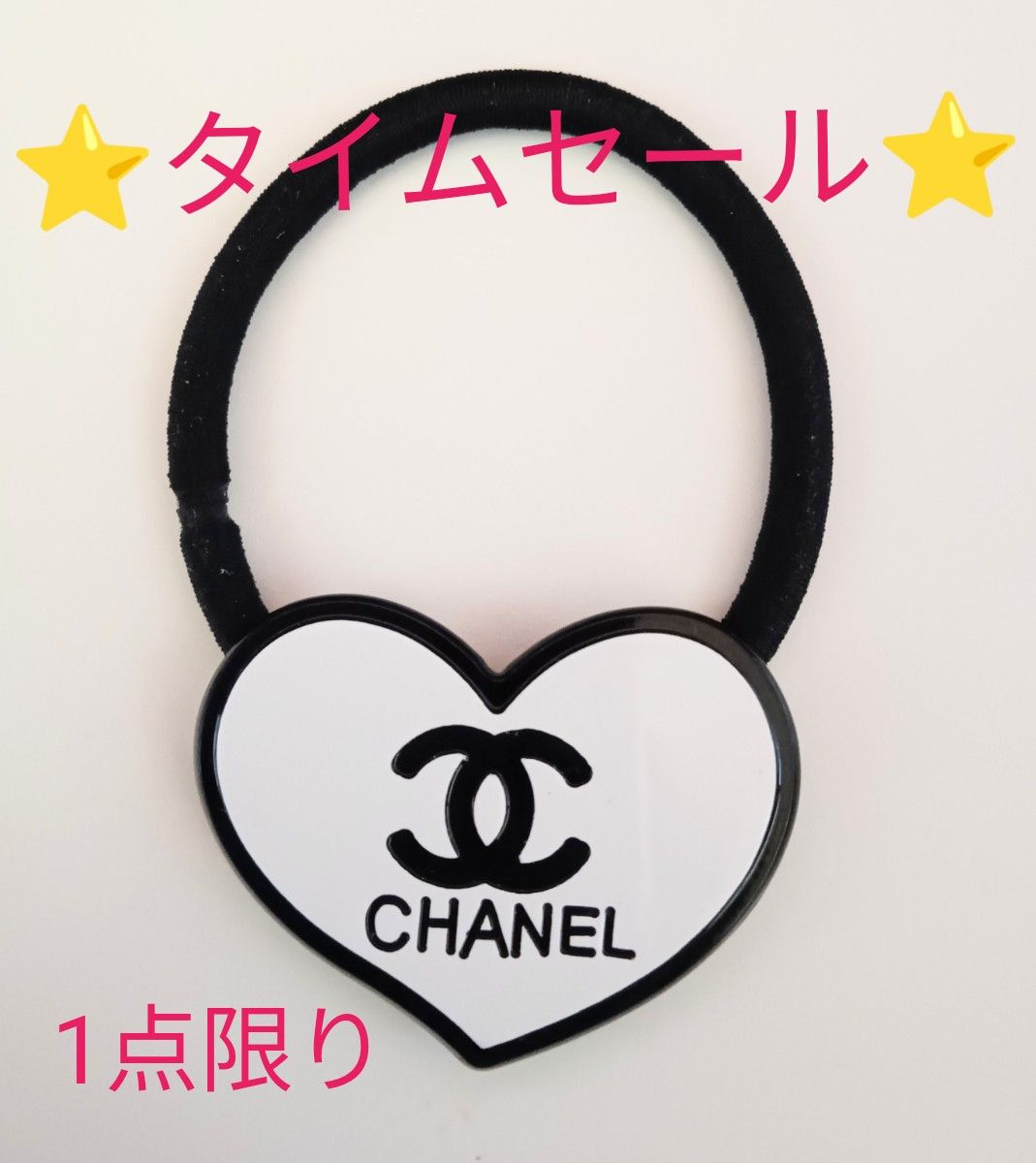 CHANELシャネルヘアゴム ハート-