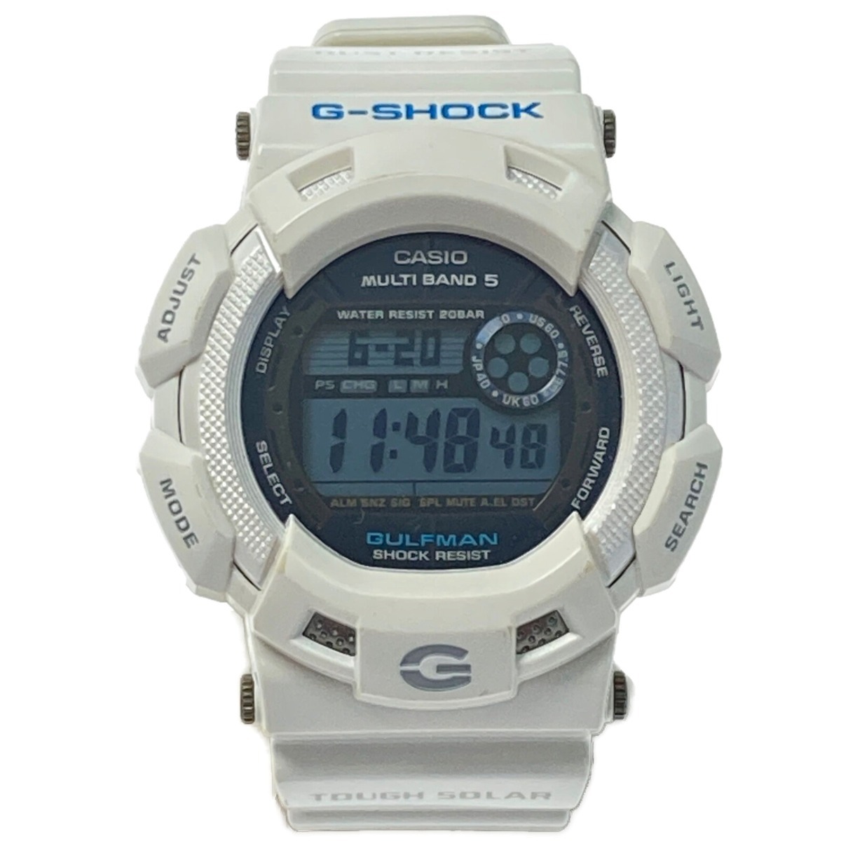 代引き人気 Ice in Men GULFMAN G-SHOCK カシオ CASIO White やや傷や