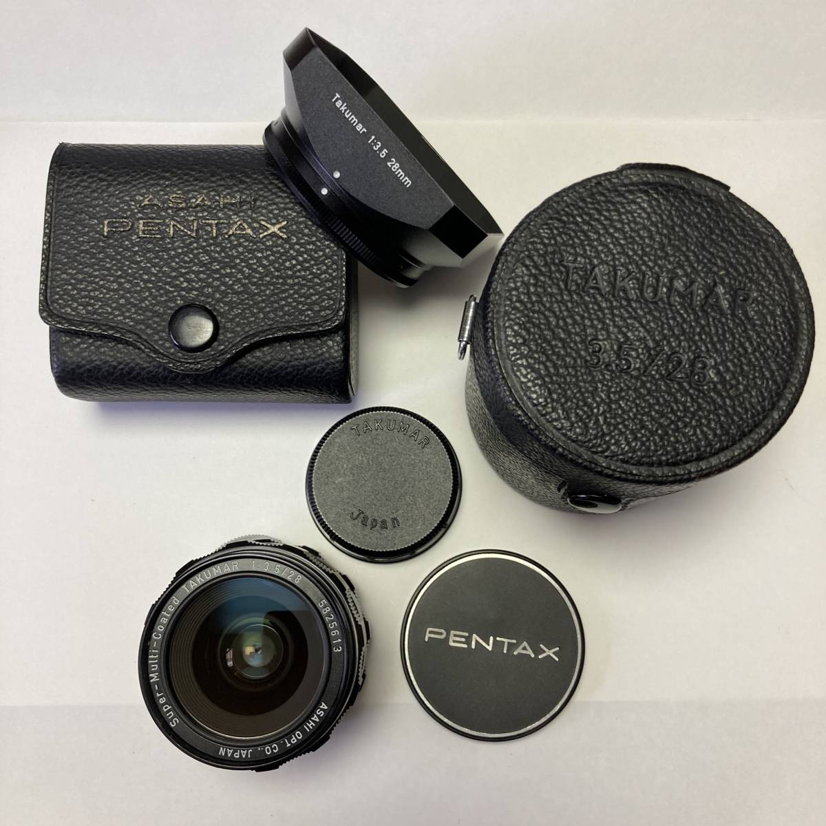 送料無料 美品 M42 SMC TAKUMAR 28mm F3 5 純正付属多数 タクマー