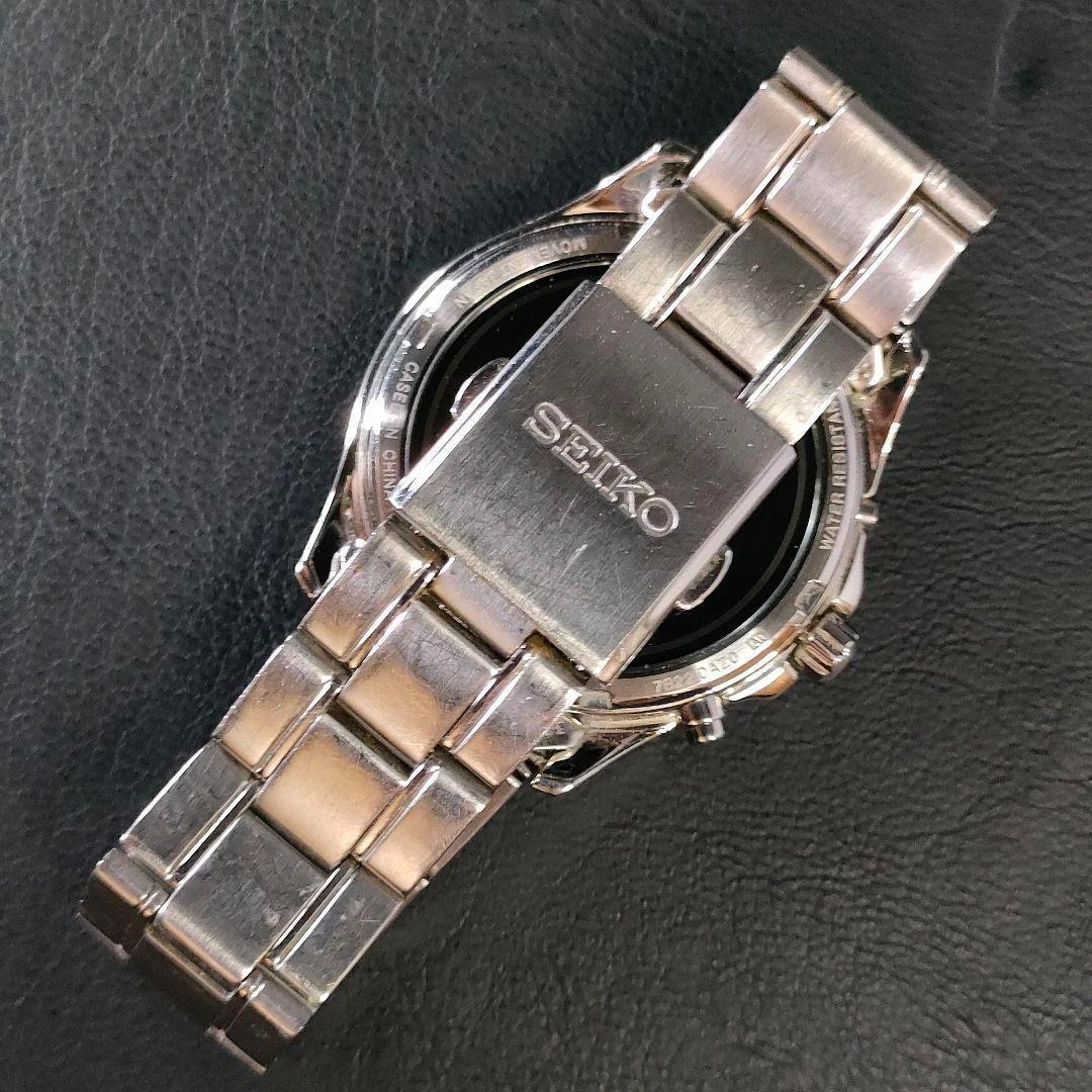 美品【稼働品】SEIKO セイコー 7B22-0AZ0 電波ソーラー メンズ時計