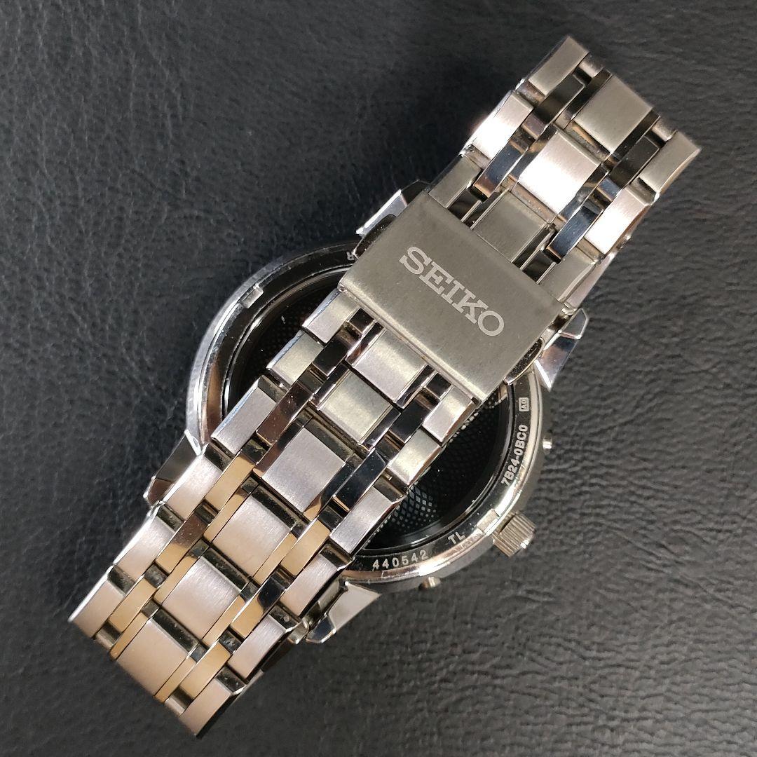 美品【稼働品】SEIKOセイコードルチェ 7B24 ホワイト シルバー