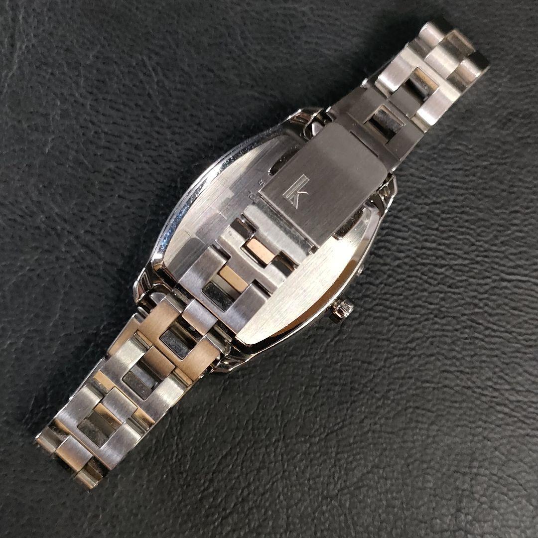 極美品【稼働品】SEIKO セイコールキア 1B22 トノー シルバー ソーラー-