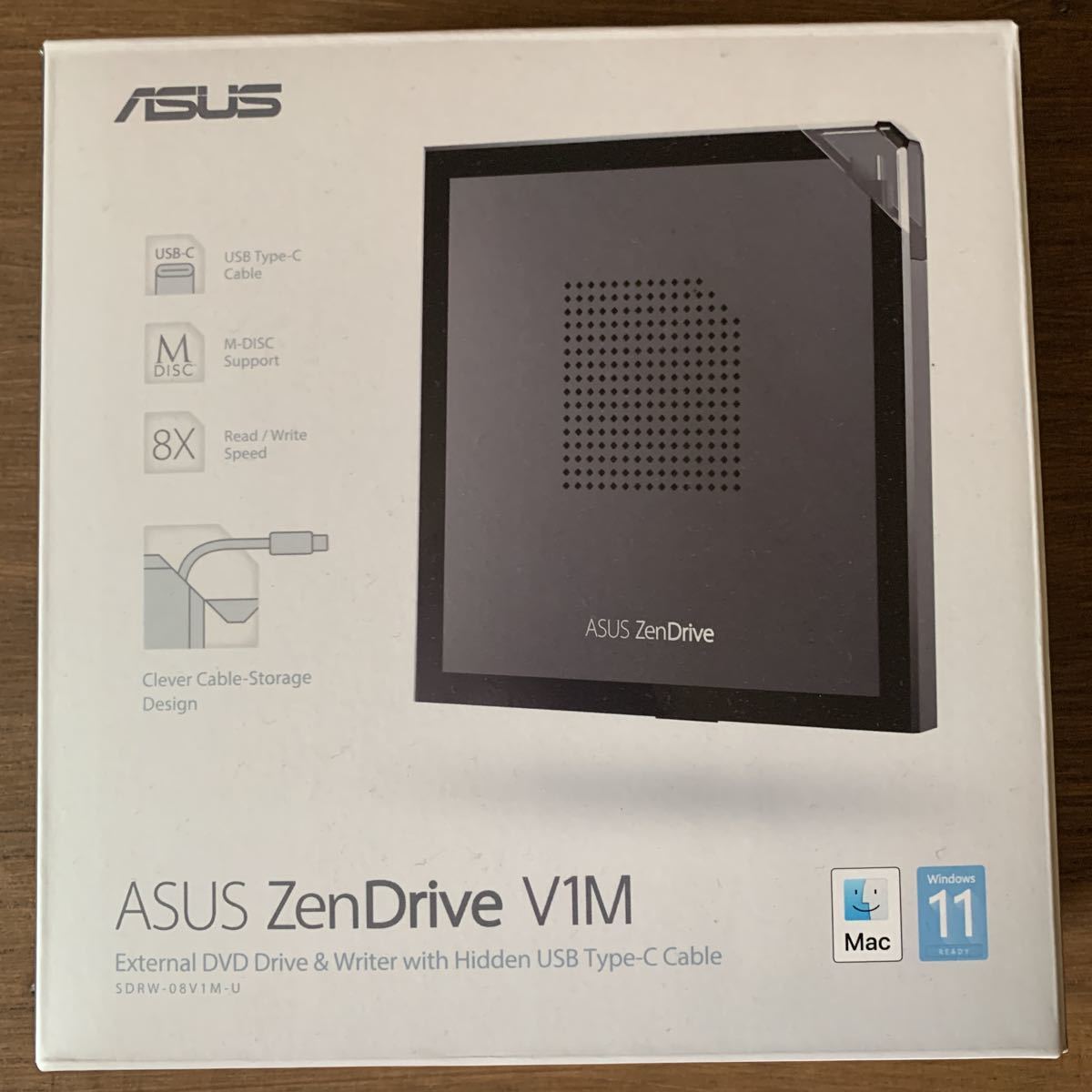 ASUS ZenDrive V1M USB Type-C 外付けDVD_画像1