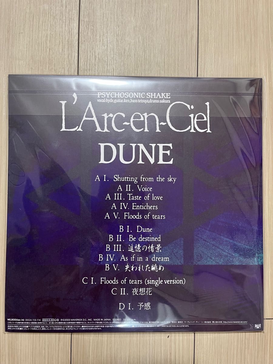 L'Arc-en-Ciel DUNE アナログ盤 2LP ラルク