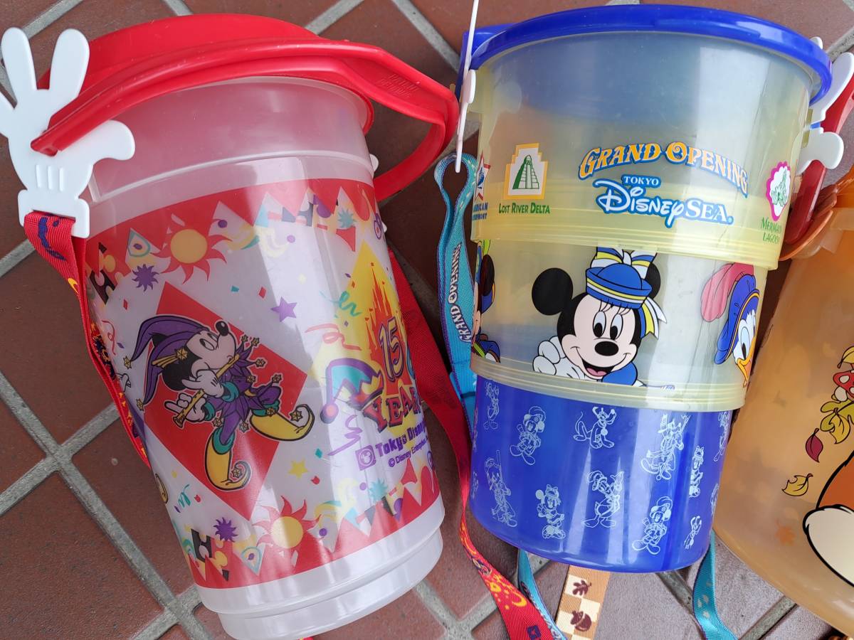 GA007) 東京ディズニーランド、ディズニーシー ポップコーン GA007) 東京ディズニーランド、ディズニーシー ポップコーン