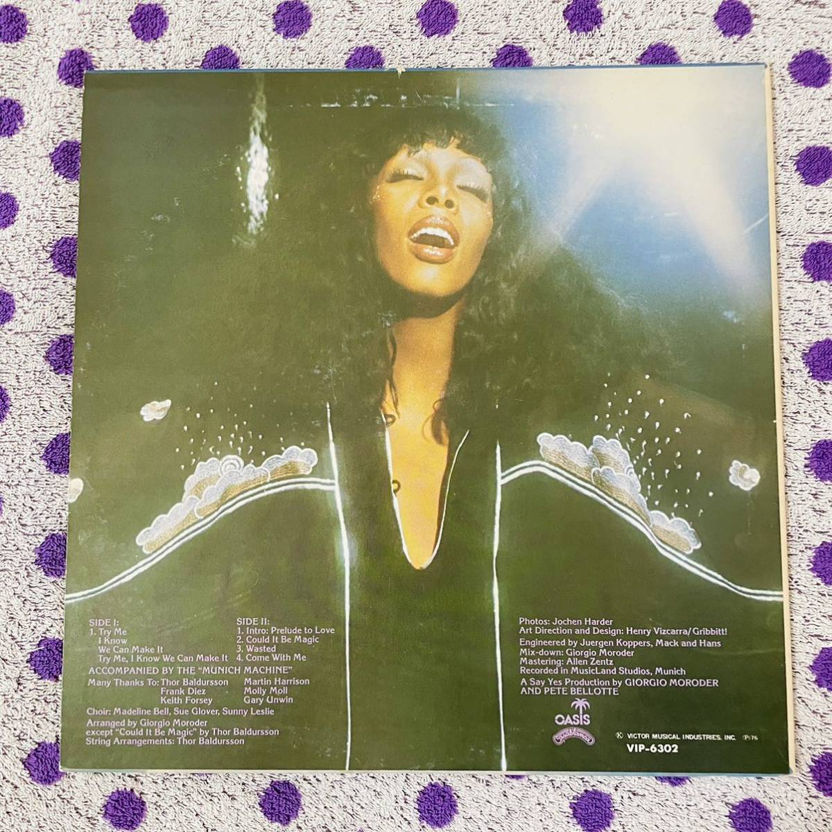 【国内盤】【LP】◆即決 中古【DONNA SUMMER ドナサマー A LOVE TRILOGY ラヴトリロジー】VIP6302 soul aor funk groove sampling source_画像2