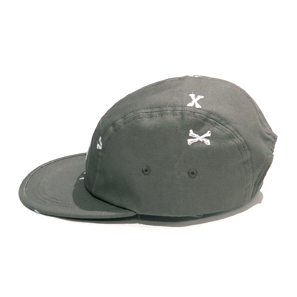 ⑥ WTAPS ダブルタップス T-5 02/CAP/COTTON.OXFORD.TEXTILE コットン オックスフォード テキスタイル キャップ 帽子 クロスボーン_画像3