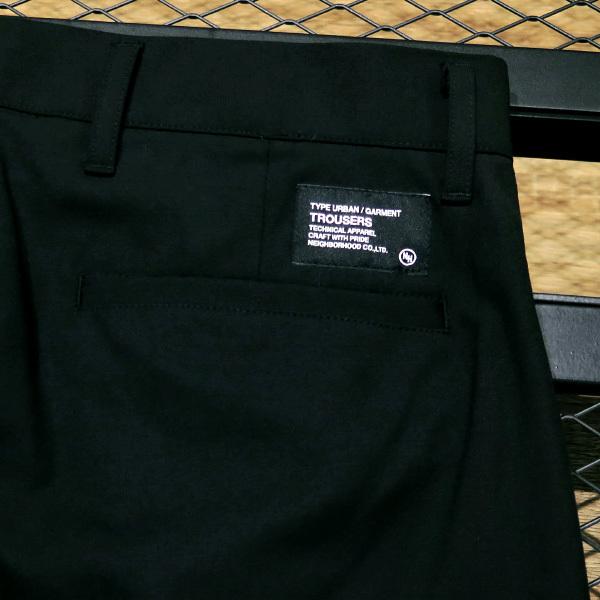 NEIGHBORHOOD ネイバーフッド 23SS TUCK PANTS 231AQNH-PTM02 タック パンツ ブラック ボトムス YX_画像7