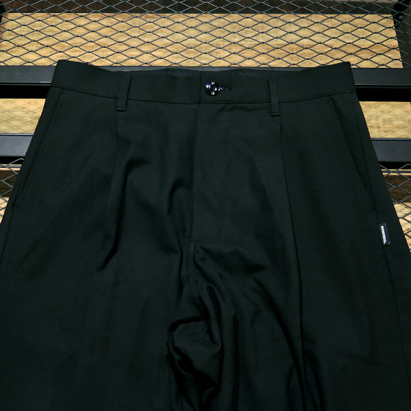 NEIGHBORHOOD ネイバーフッド 23SS TUCK PANTS 231AQNH-PTM02 タック パンツ ブラック ボトムス YX_画像3