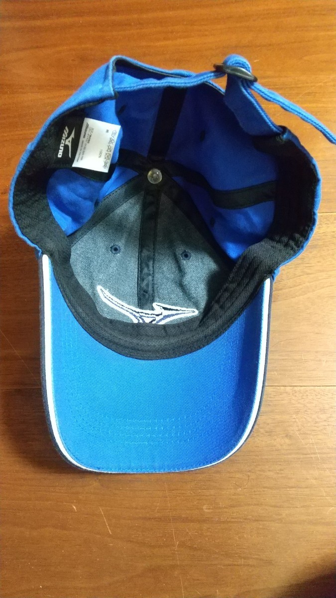 Mizuno ゴルフキャップ 青色 フリーサイズ 綿100% JChere雅虎拍卖代购