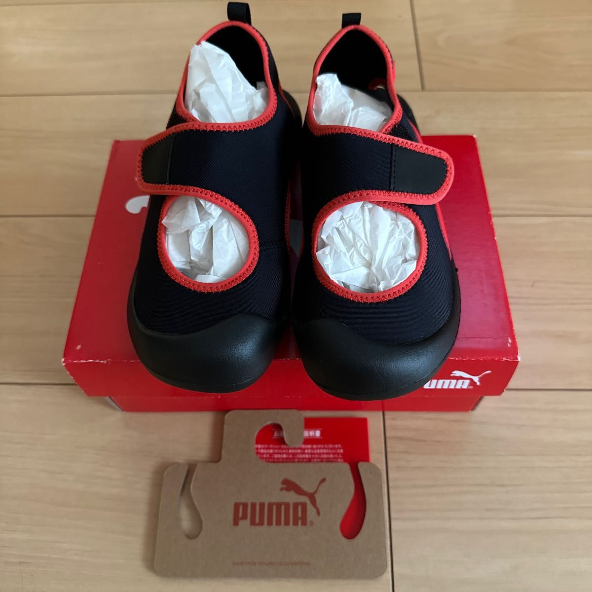 新品　PUMA 19cm キッズ ベビー サンダル シューズ アクアキャット キッズシューズ 子供靴 パズデザイン