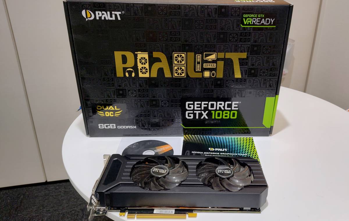 動作品】Palit GTX1080 DUAL OC 8G GDDR5x 【グラフィックボード