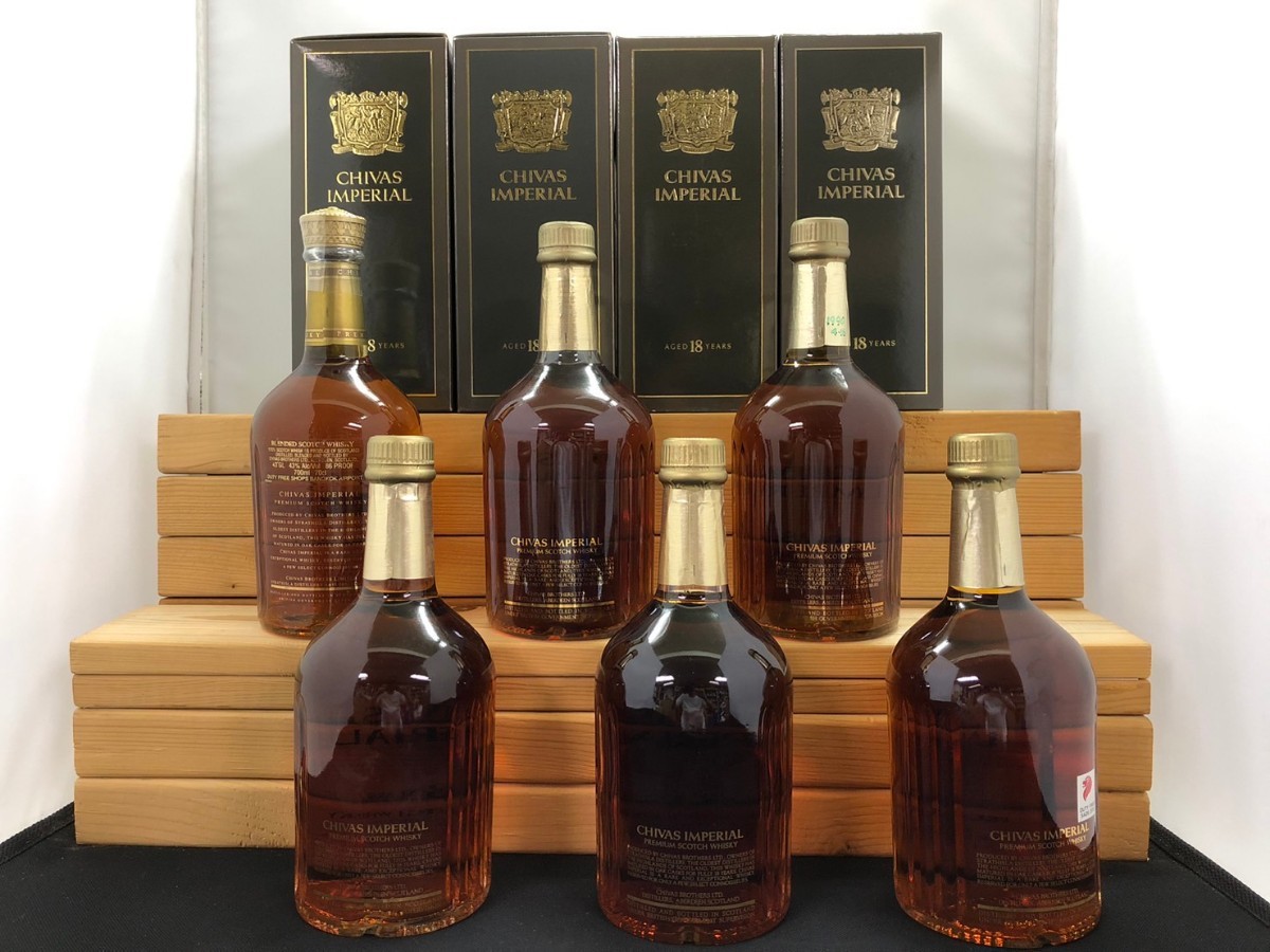 ChivasImperialシーバスインペリアル18年6本セット43% 750ml 700ml