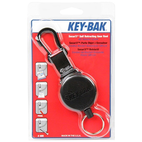 KEY-BAK キーバック 120cm NO.488B カラビナキーリール 鍵 紛失防止 キーホルダー_画像2