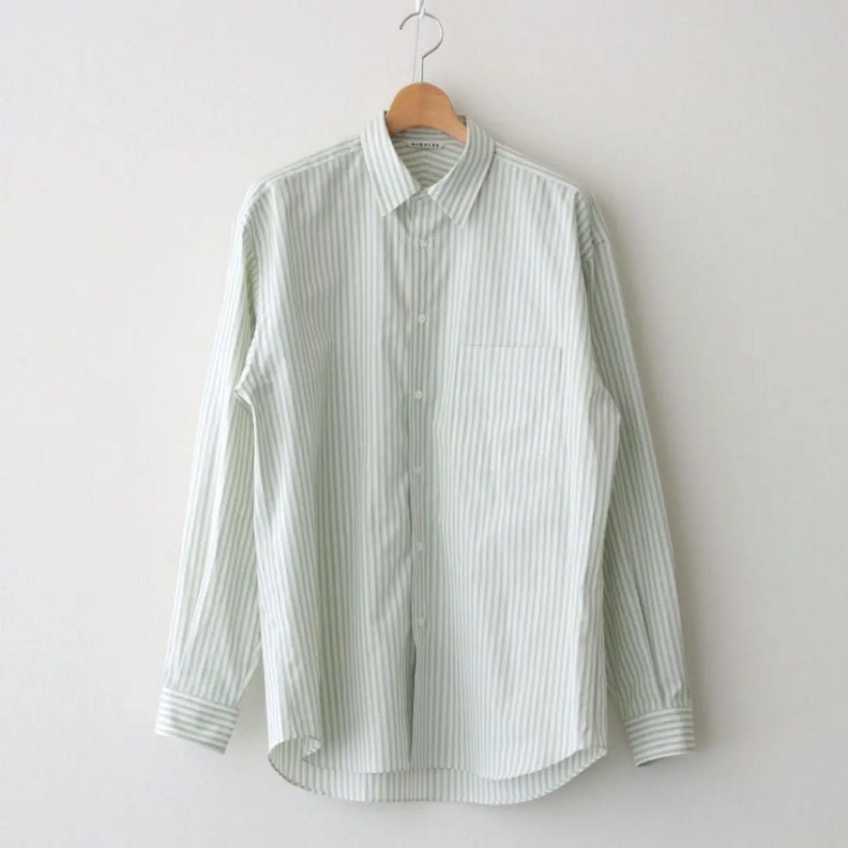 AURALEE FINX STRIPE SHIRTS GREEN STRIPE|Yahoo!フリマ(旧 AURALEE FINX STRIPE SHIRTS GREEN STRIPE|Yahoo!フリマ(旧
