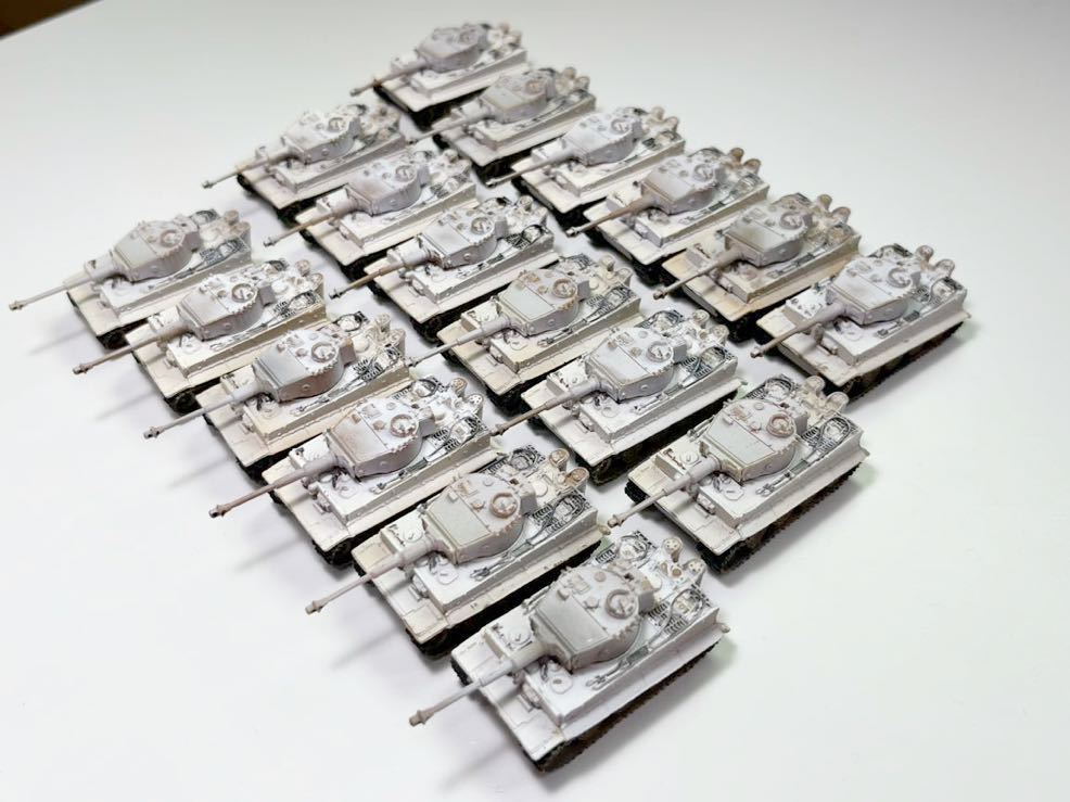 1/144 TAKARA タカラ WTM ワールドタンク ミュージアム 第1弾 ドイツ ティーガー 戦車 冬季迷彩×18